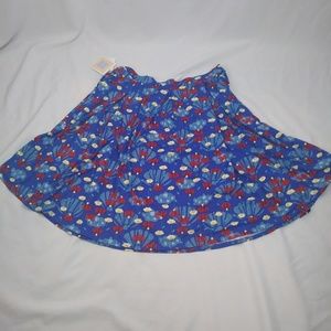 Lularoe Madison 3xl skirt red, blue, and yellow